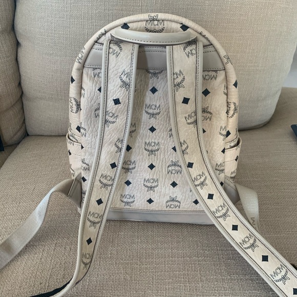 MCM Stark Side Studs Backpack in Visetos - Picture 2 of 3